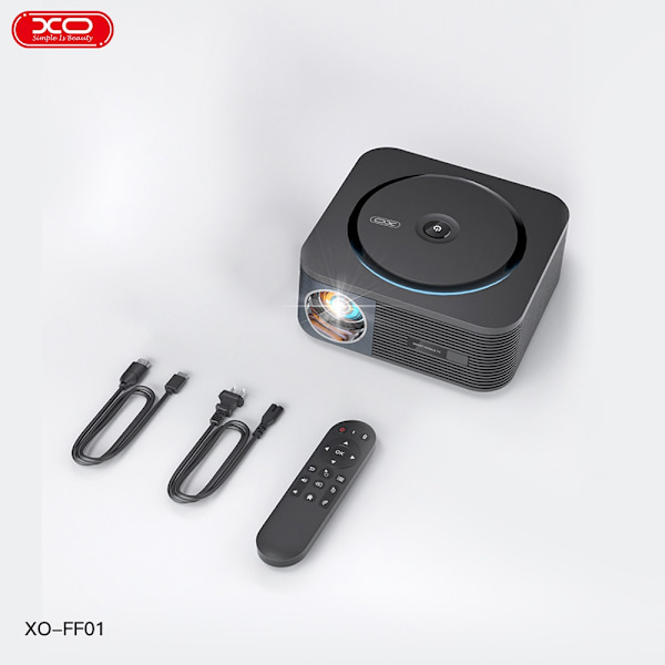 XO FF01 LED-projektori Full HD 3000 lm, Android, HDMI/USB, 30–1