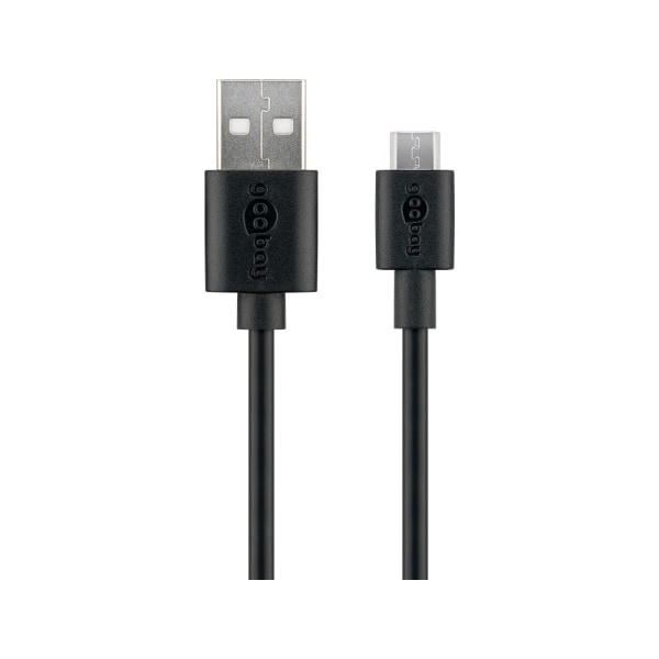 Snabbladdningskabel MicroUSB - Svart