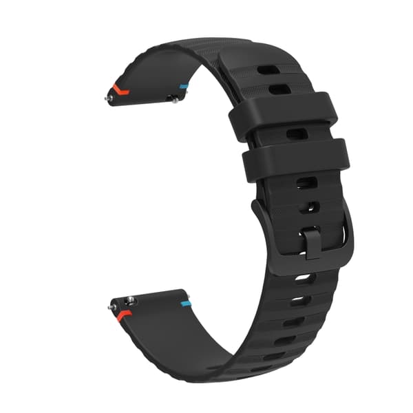 Silikoniranneke Samsung Galaxy Gear S3 Frontier - musta