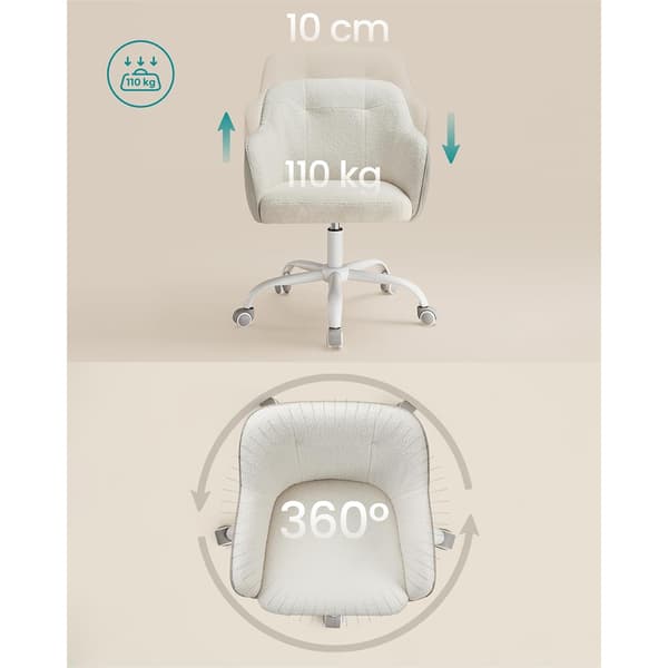Kontorsstol med armstöd - Beige