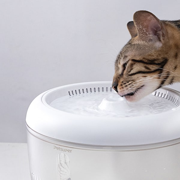 Petsuper vattenfontän för husdjur 2,5L med smart filtrering – V