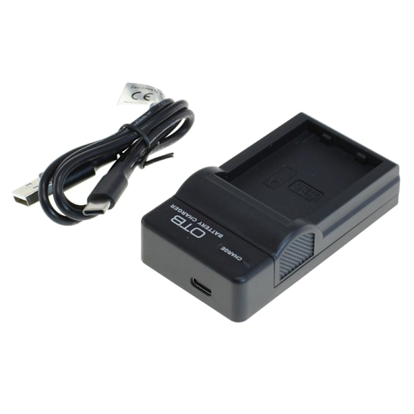 Batteriladdare för Canon NB-12L / NB-13L med USB-C-anslutning