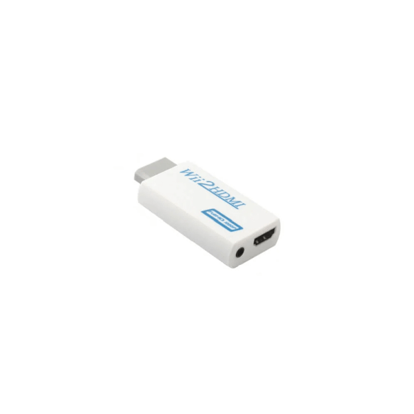 Raptor HDMI-sovitin Nintendo Wii:lle, jossa on 3,5 mm:n ääniläh