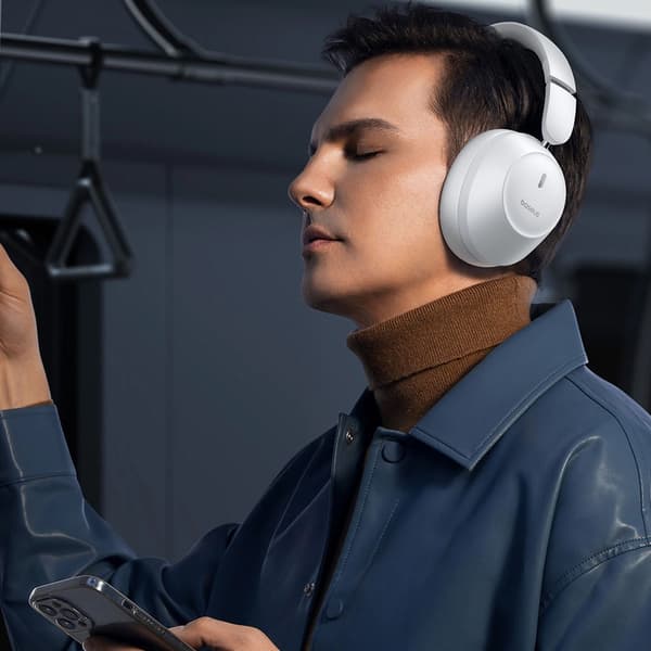 Baseus Bass 30 Max on-ear Bluetooth-headset med lang batterilev