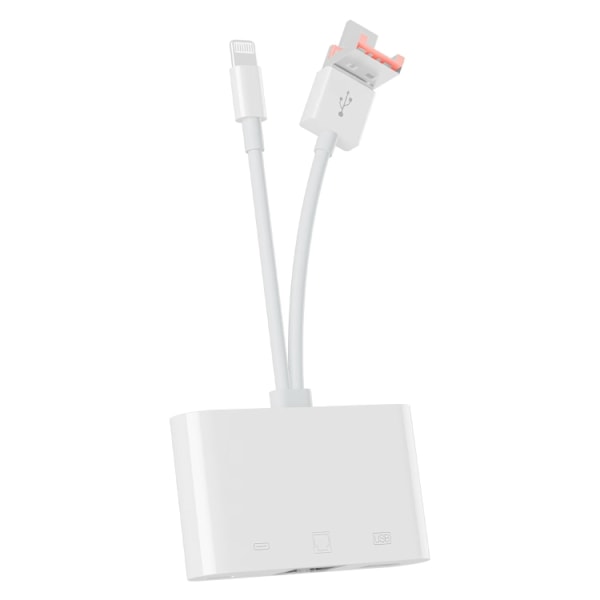 Ethernet-sovitin USB-C:llä, Lightningilla ja USB:llä - Plug and