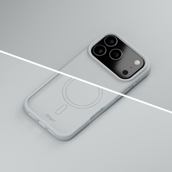 Etteri silikone MagSafe-etui til iPhone 17/18 Pro Max – Sølv /