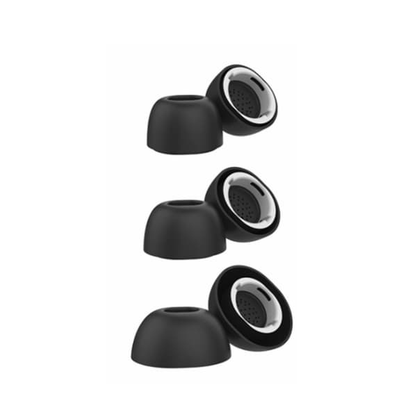 Silikonkuddar till Samsung Galaxy Buds3 Pro S+M+L - Svart