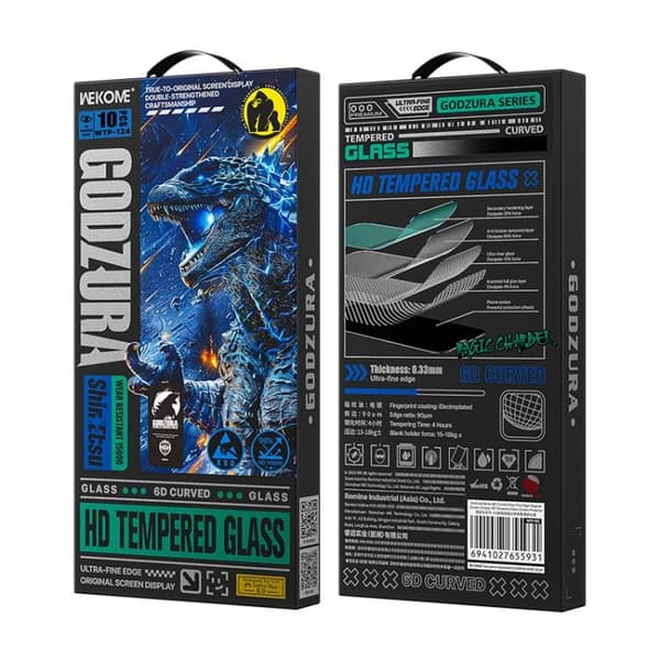 Karkaistu suojakalvo HD 6D iPhone 16 Pro Max 10-pack 10-pack