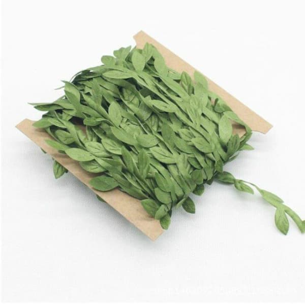 2-Pack Blomstergirlang gröna löv 2x10m