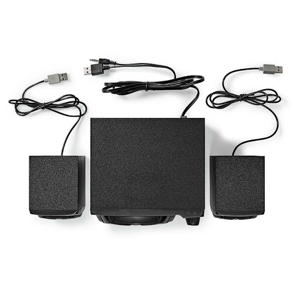 Gaminghögtalare med subwoofer och RGB-belysning