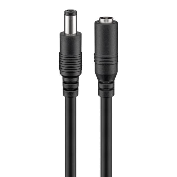 Goobay Förlängningskabel DC 5,5x2,1mm 3m / strömkabel DC hane h
