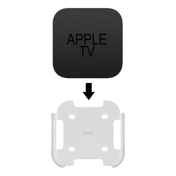 Väggfäste för 4:e/5:e gen Apple TV - Transparent
