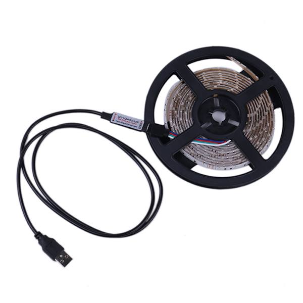 RGB LED loop USB med fjernbetjening - 5 meter vandtæt
