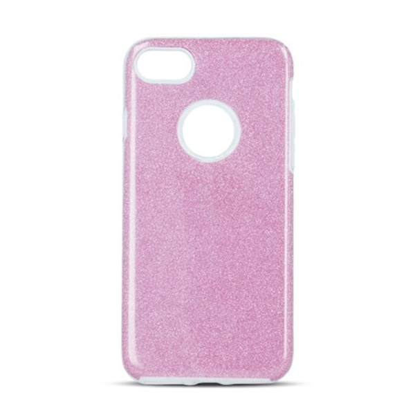 Glitter kuori iPhone 12 Pro Max Pink 3 kerroksinen vaaleanpunai