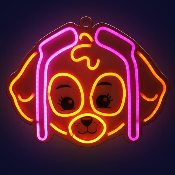 Paw Patrol LED Neonskylt - Skye