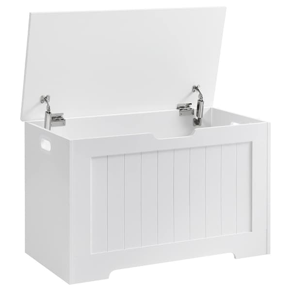 Förvaringsbänk med lock 76×40×48 cm – Vit