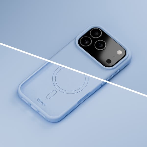 Etteri silikone MagSafe-etui til iPhone 17/18 Pro – Blå / Mag-e