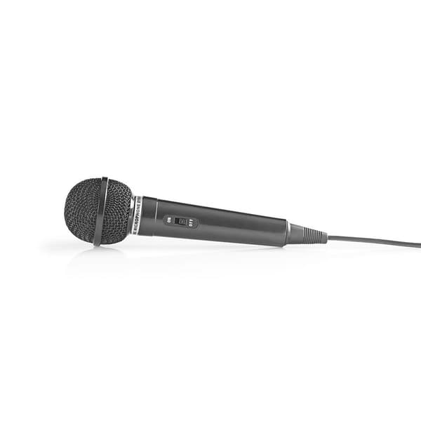 Trådad dynamisk mikrofon med 6,35 mm kabel – 600 Ohm, 80 Hz–12