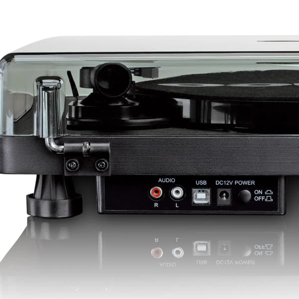 Lenco L-30BK pladespiller med USB-port til digitalisering af vi