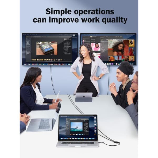 USB- og USB-C-til-HDMI-adapter HD10 / HDMI-konverter / Skærmada