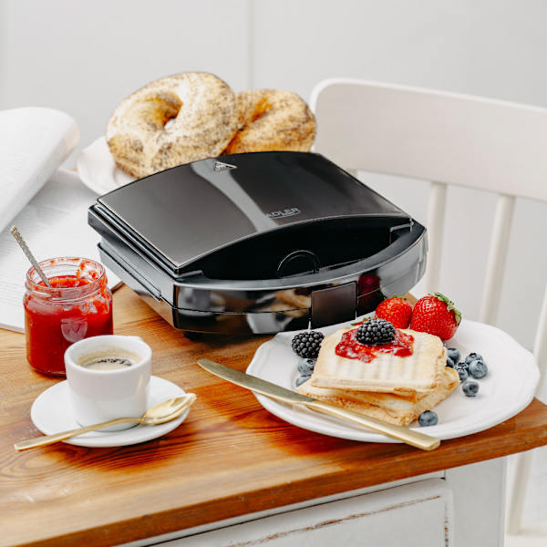 Elektrisk grilljern med non-stick belægning og justerbar temper