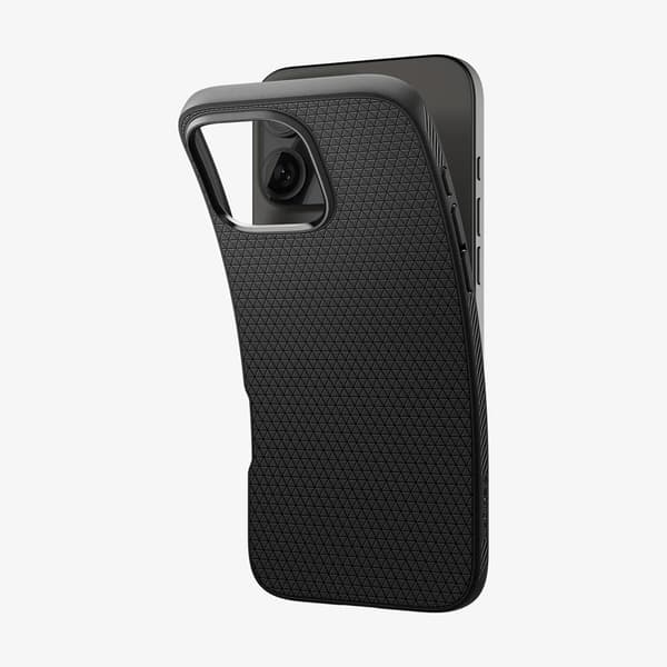 Spigen Liquid Air -taustakuori iPhone 16 Pro:lle - Svart