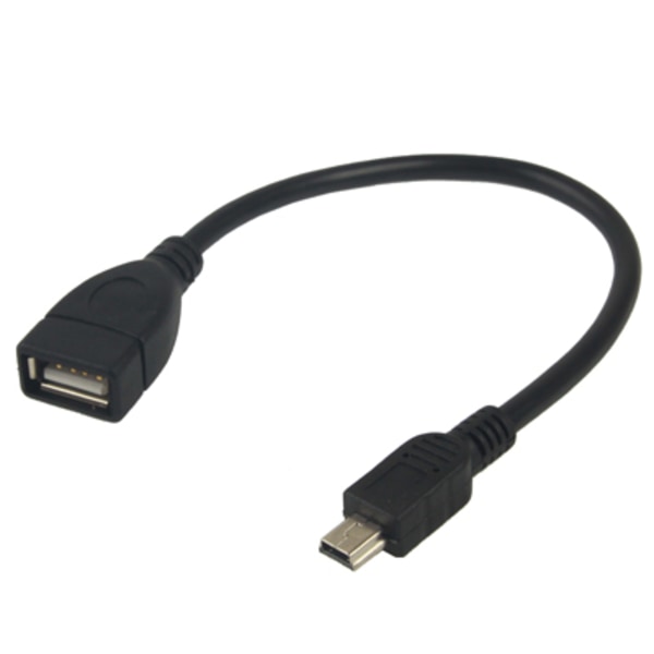 Mini-USB-USB-OTG-sovitin, jossa on 5-nastainen liitin