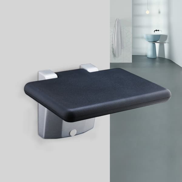 Vægmonteret brusestol 130 kg / foldbart brusesæde / sikker sidd