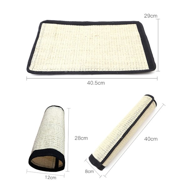 Kradsemåtte til møbler 40,5 x 30 cm / kradsebeskyttelse til sof