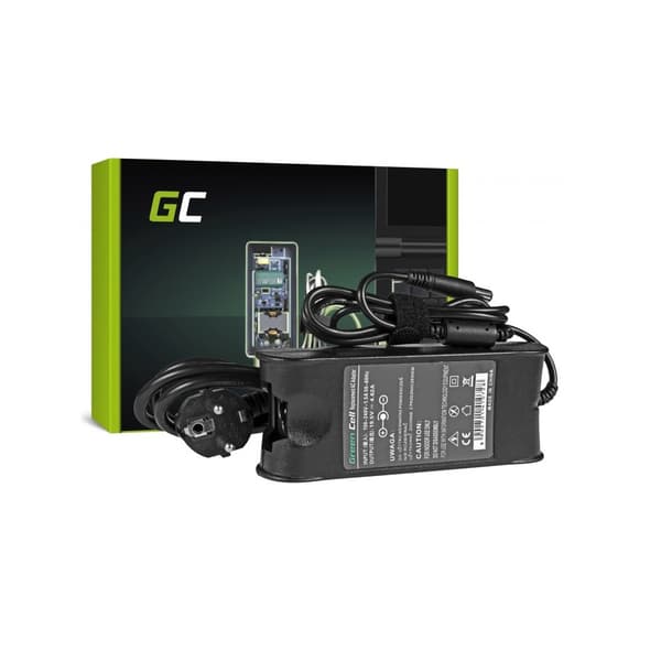 Green Cell lader / AC Adapter til Dell 90W |19.5V 4.62A / 7.4mm