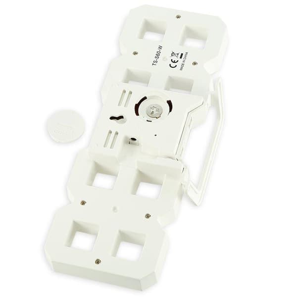 Suuri 3D-digitaalinen seinäkello / herätyskello valkoisella LED