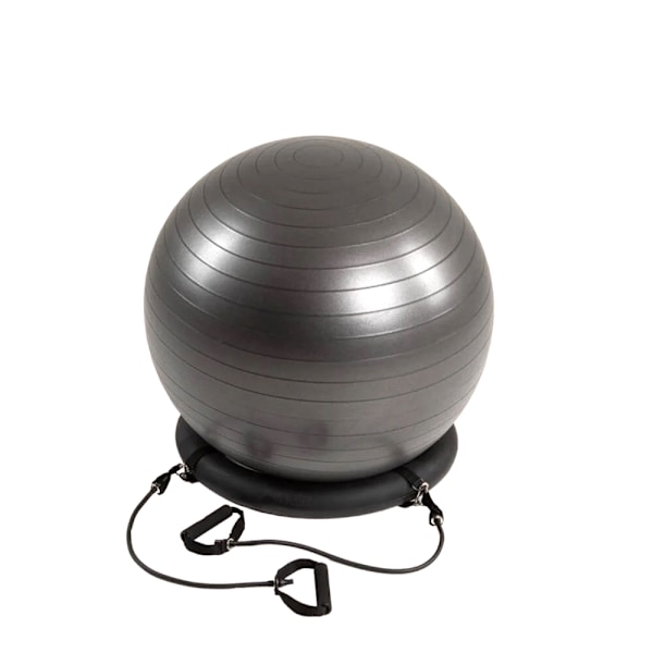 Swedish Posture træningsbold med træningsbånd - ergonomi og træ