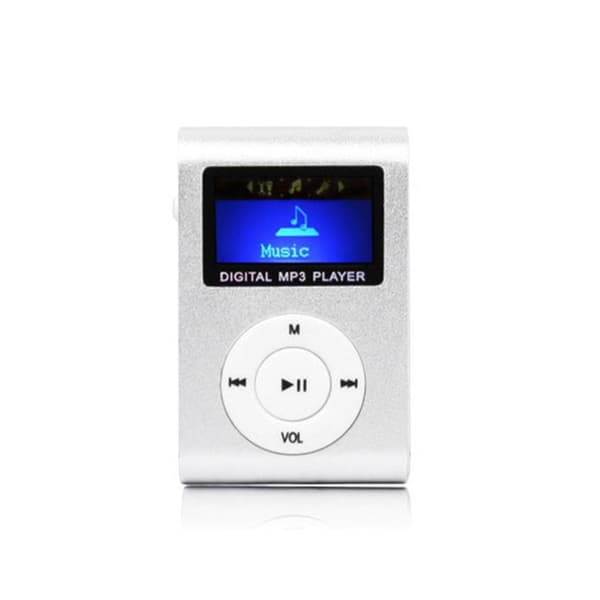 MP3-soitin LCD-näytöllä ja MicroSD-lukijalla - pienikokoinen mu