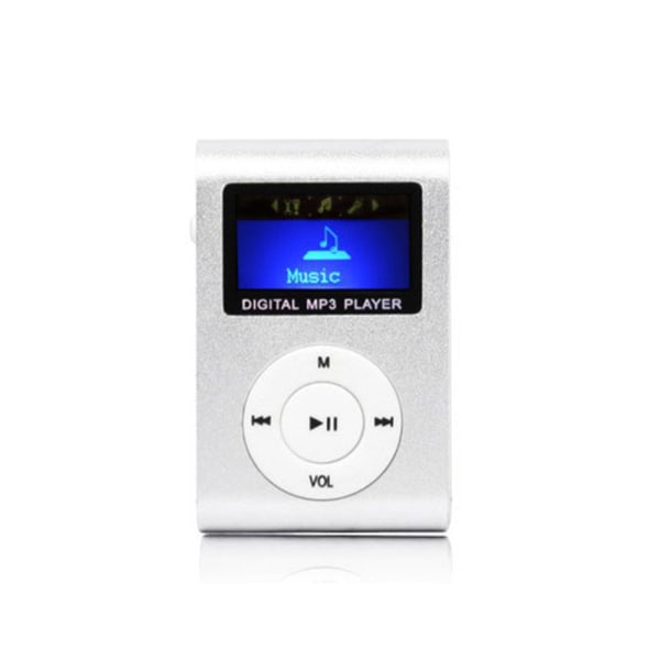 MP3-spelare med LCD-display och MicroSD-läsare – kompakt musiks
