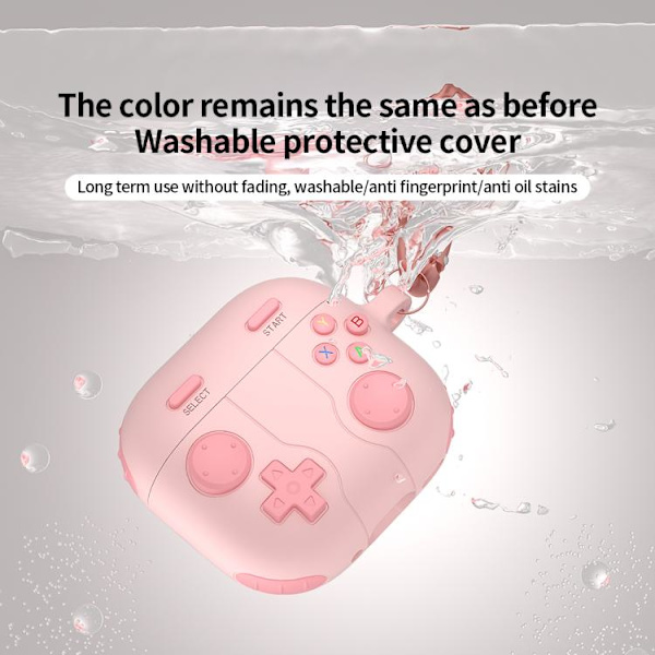 Silikonecover i game controller-design til AirPods 4 – Pink