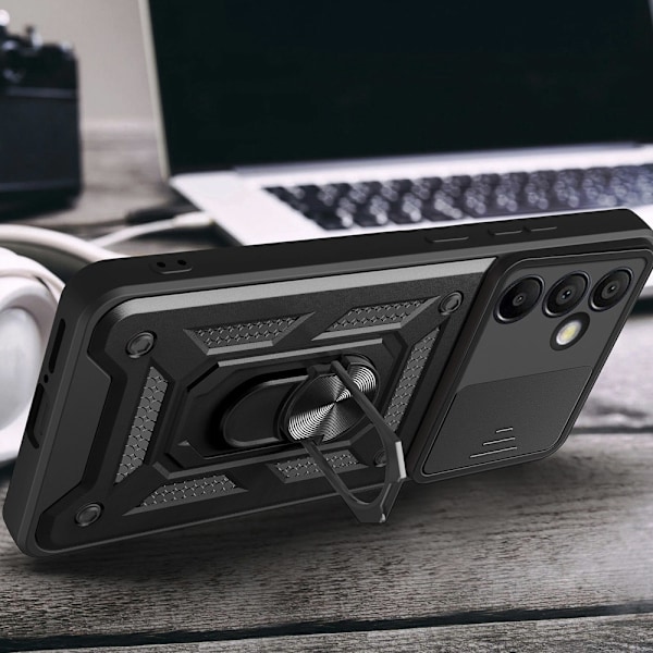 Hybrid Armor Camshield Skal med mobilring och kameraskydd till