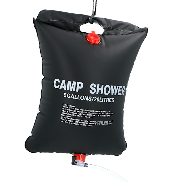 Soluppvärmd campingdusch 20 liter för varma duschar utomhus