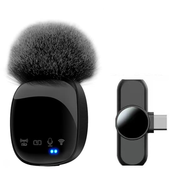 Trådlös Mikrofon med mottagare USB-C