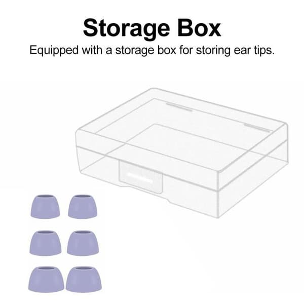 Öronkuddar i silikon 3 par till Galaxy Buds Pro - Lila / Siliko