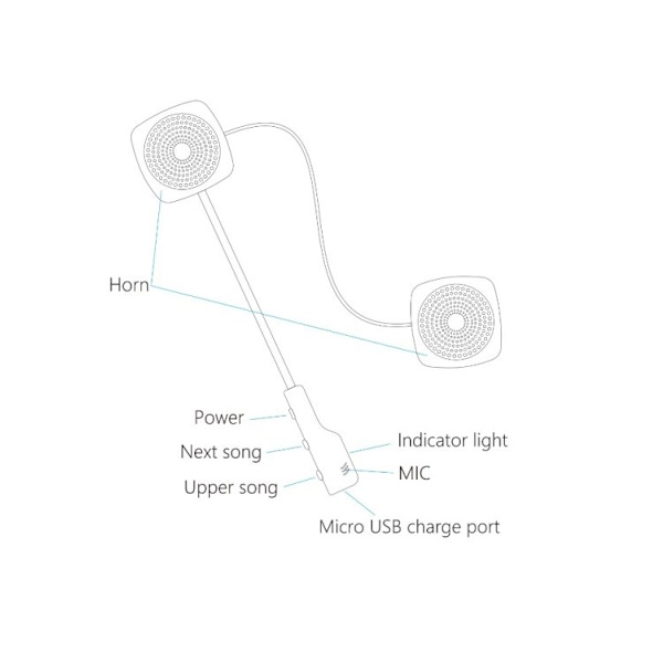 MH04 Moottoripyörä Bluetooth Headset