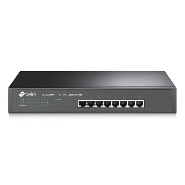 TP-Link TL-SG1008 Gigabit-switch / 8-port netværksswitch / ikke