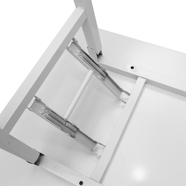Hopfällbart bord 120×60×75 cm / fällbart skrivbord med stålram