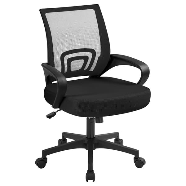 Kontorstol med netryg / ergonomisk skrivebordsstol med gyngefun
