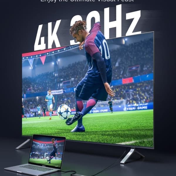 Lemorele Dockningsstation TC97 USB-C med HDMI 4K, Gigabit Ether