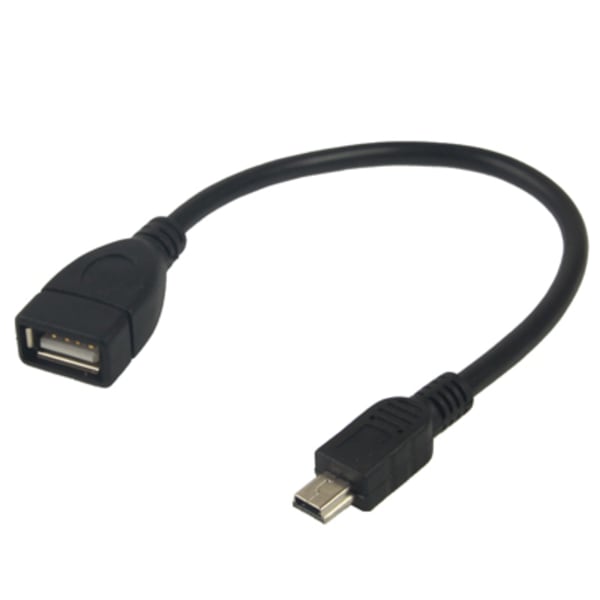 Mini USB til USB OTG-adapter med 5-polet stik