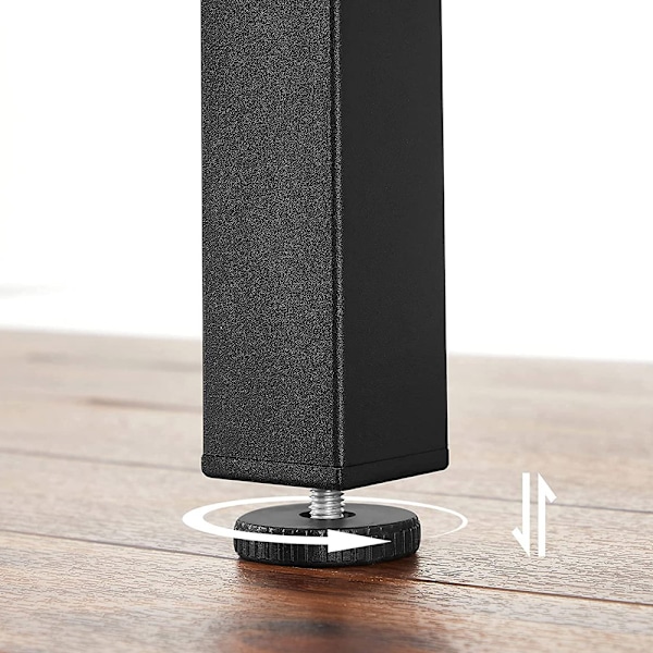 Klapbord til 2-4 personer til små rum - Rustic Brown/Sort