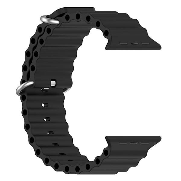Ocean-ranneke Apple Watch Ultralle - 42/44/45/49mm, musta