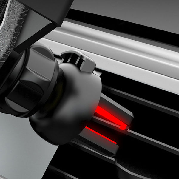 Gravity Mobil Holder til Fan Grille - Sort