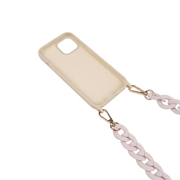 Matkapuhelimen kotelo kantohihnalla iPhone 15 - Beige