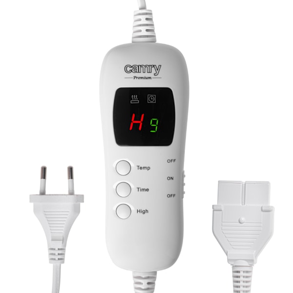 Supermjuk elektrisk värmefilt med timer och 7 värmelägen - Rutig